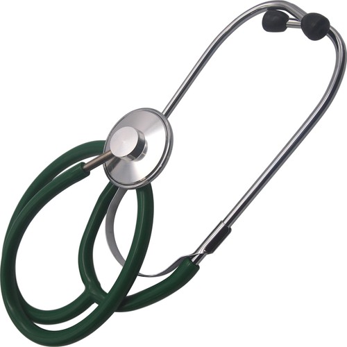 Green single head stethoscope - green,