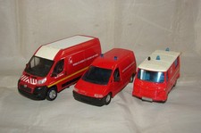 SOLIDO MONDO MOTORS VEHICULES POMPIERS PEUGEOT J9 EXPERT BOXER