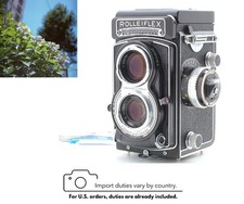 Rare appareil photo reflex argentique noir [NEUF] Rolleiflex T gris Tessar...