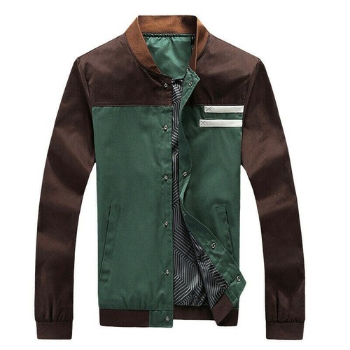 Hommes deux ton veste baseball - hommes,
