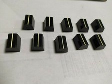 10x bouton noir pour