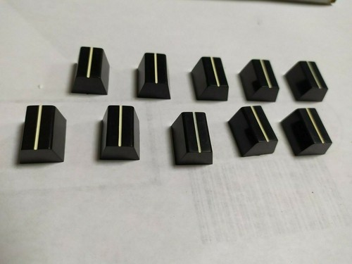 10x bouton noir pour