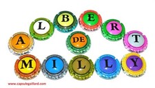 SERIE DE 12 CAPSULES DE CHAMPAGNE - ALBERT DE MILLY N°61 au 61.K