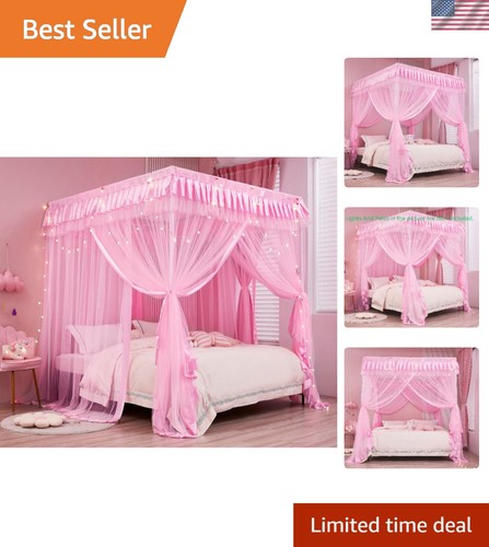 Princess themed pink canopy - princess-themed,