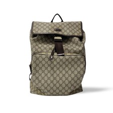 Gucci sac à dos en cuir en toile supreme PVC GG 12345 148572187
