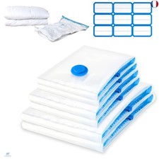 6 Pièces Sac Sous Vide Vetement Aspirateur XL L, Sac de Rangement Sous Vide 2 