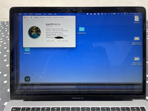 écran macbook air a1932 - air, hs