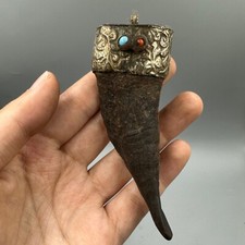 Rare pendentif en corne de