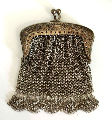 Ancien porte monnaie cotte - ancien, à