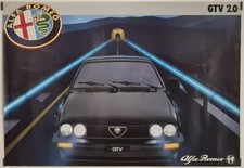 Alfa Romeo GTV 2.0 Circa 1970 Affiche Originale Automobile Publicité