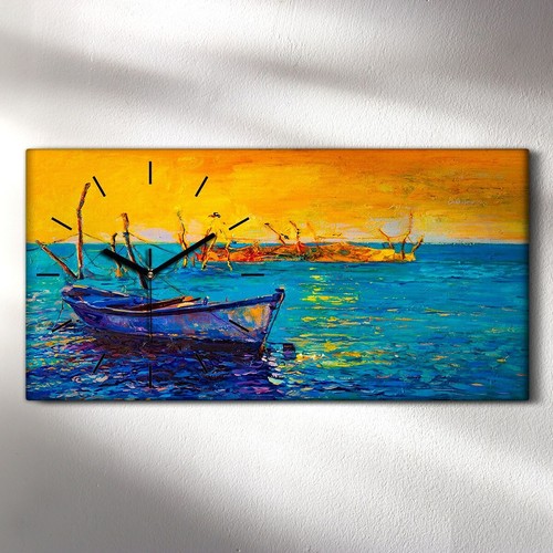 Horloge décorative sur toile