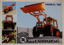 prospectus brochure tracteur Carraro tropical 7000 Blanchot tractor traktor
