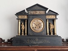 pendule marbre noir