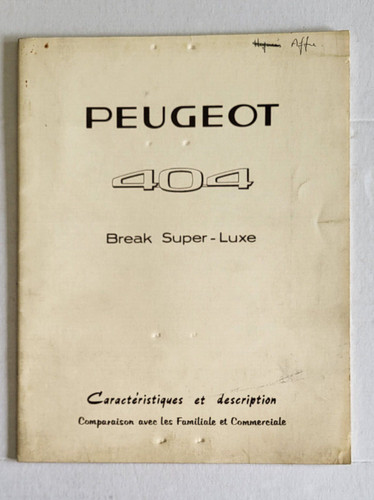 Peugeot 404 break super - peugeot,