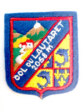 Écusson ancien COL DU LAUTARET en feutrine brodée - Hautes-Alpes France