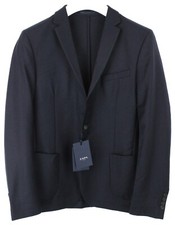 Zapa Blazer Hommes UK 42 Souple 100% Laine Décontracté Marine sans Doublure Cran