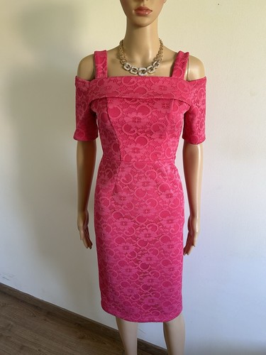 Robe rose neuve dentelle - en,