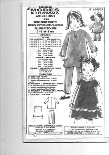 Patron enfant fille 2003 - , 01