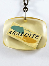 PORTE-CLES - COLLES ARALDITE - SODIEMA 1960s - Résine - Vintage -