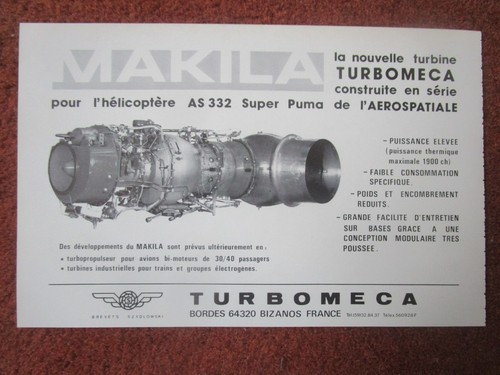 1982 pub turbomeca makila - 5/1982,