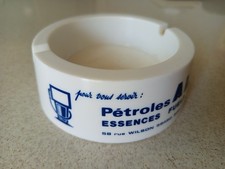 cendrier 1970' PETROLE ESSENCE FUEL HUILE ALTY à SOMAIN par BOURBON