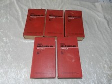 Lot 5 x Guide Michelin 1970 / 1973 / 1976 / 1980 / 1985