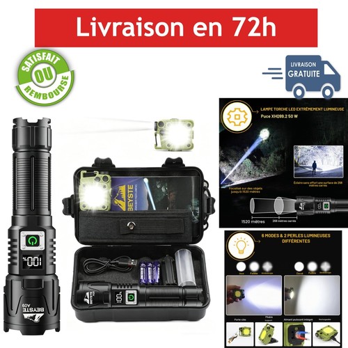 Lampe torche led rechargeable - lampe,