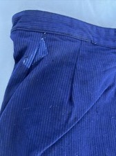 Ancien pantalon Bleu de Travail, Mécanicien Locomotive à Vapeur. Mode Vintage