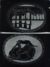 FEMMES NUES 1920 PLAQUE VERRE