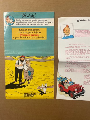 Tintin dépliant - :,