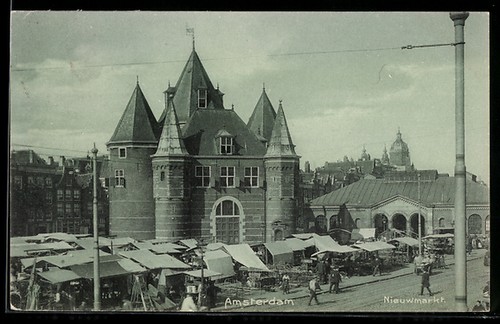 Amsterdam nieuwmarkt avec - amsterdam,,