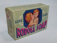 ANCIENNE BOITE DE SAVON LUXE RODOLL SOAP GIRAUD PARIS . VIDE, NEUVE D'EPOQUE