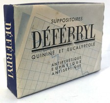 ANCIENNE BOITE PUBLICITAIRE MÉDECINE DÉFÉBRYL SUPPOSITOIRES