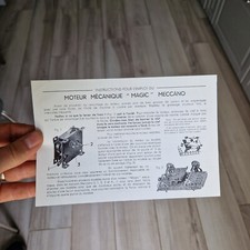 MECCANO  instructions , mode