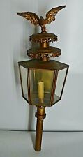 ANCIENNE LAMPE DE CALECHE FIACRE AIGLE BRONZE APPLIQUE NAPOLEON XIX EME STATUE