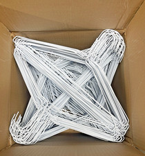 Métal 41cm 13 Jauge Fil Blanc Vêtements Vêtement Cintre Sec Nettoyage 500 Pièces