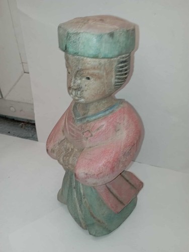 Statue bois buste religion - statue,