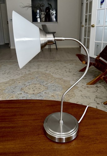 Ikea kroby desk lamp nickel - desk,