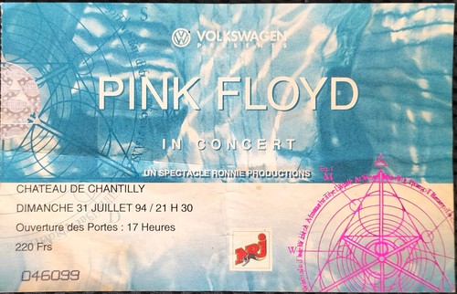 Pink floyd ticket billet - floyd,