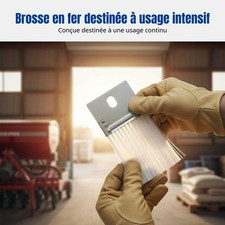 Brosse semoir blé plaque fer