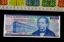 ( AUST 0.33 )  , MEXICO  banknote , 50 Pesos .