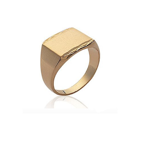 Bague chevalière plaqué - bague,