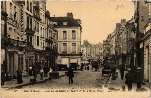 Cpa abbeville rue st - cpa, st-gilles
