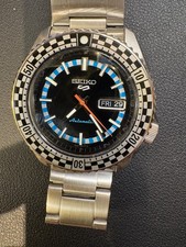 Seiko 5 Sports SKX Series SBSA245 JDM Auto Mechanical Men BK Dial Retro Color SP
