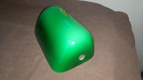 Abat jour opaline verte - abat,