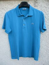Polo LACOSTE Devanlay bleu coton jersey manches courtes 2