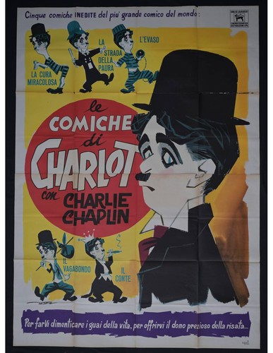 Affiche comique charlot - le,