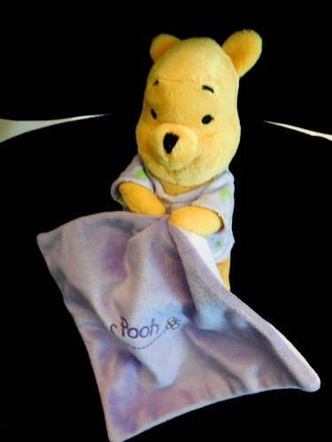 Doudou peluche mouchoir winnie - doudou,