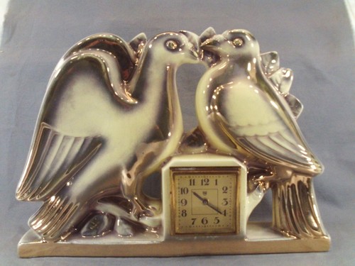 Pendule porcelaine de - en,