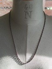 Collier Chaîne Argent Massif 925 - 7,4 g - 57,5 cm Bijoux Vintage
